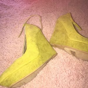 Lime Green Wedges